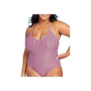 Kona Sol Womens  Criss Cross Back Swimsuit Summer Vacation One Piece Size 20 NWT